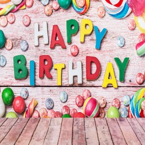 Birthday Photography Backdrops Candy Pink Wood Wall Background