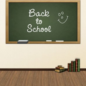 Photography Backdrops Blackboard White Wall Back To School Brown Wood Floor Background