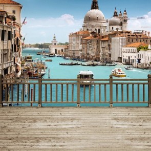 Photography Background Venice Blue Sky Tourist Backdrops