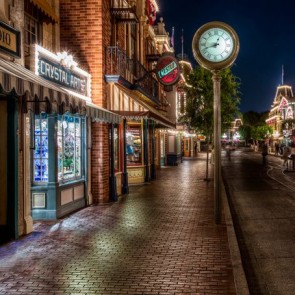 Photography Backdrops City Night Street View Shop Background