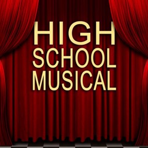 Stage Photography Background High School Musical Red Curtain Backdrops