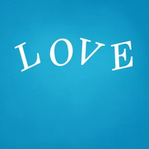 Photography Background White Love Valentine's Day Blue Backdrops