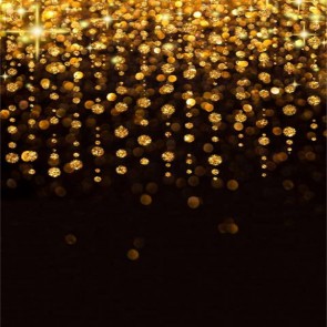 Photography Backdrops Golden Sequin Black Background For Photo Studio