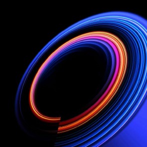 Orange Blue Halo Photography Background Abstract Black Backdrops