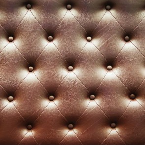 Brown Glossy Photography Backdrops Leather Style Tufted Background