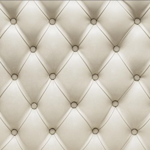 Leather Style Ivory White Photography Backdrops Tufted Background