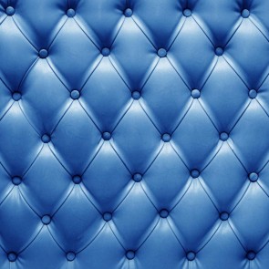 Azure Blue Tufted Photography Background Leather Style Backdrops