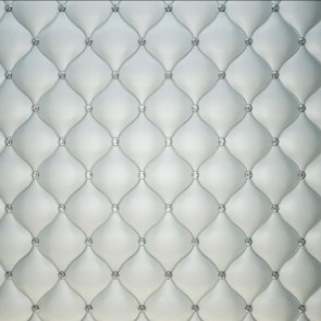 Silver Grey Tufted Photography Background Leather Style Backdrops
