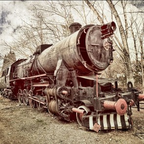 Train Photography Background Track Locomotive Wheel Backdrops For Photo Studio