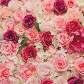 Flowers Photography Background Pink Red Rose Backdrops For Photo Studio