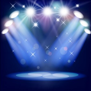 Large Stage Photography Background Blue Lighting Backdrops For Photo Studio