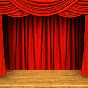 Photography Backdrops Red Curtain Large Stage Background For Photo Studio