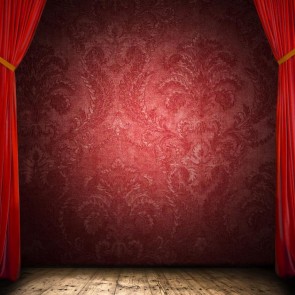 Photography Backdrops Red Curtain Texture Wall Large Stage Background