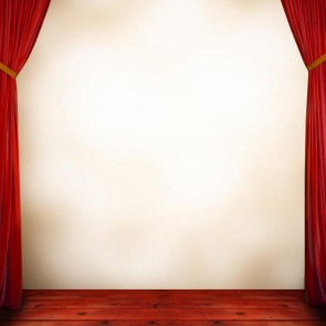 Photography Background Red Curtain Large Stage White Wall Backdrops