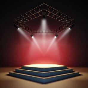 Photography Background White Searchlight Red Pentagonal Large Stage Backdrops