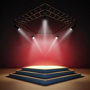 Photography Background White Searchlight Red Pentagonal Large Stage Backdrops