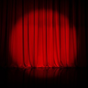 Red Curtain Large Stage Photography Background Spotlight Backdrops