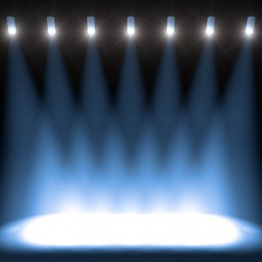 White Spotlight Large Stage Photography Blue Background Backdrops