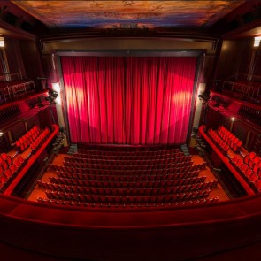Red Curtain Opera House Hall Photography Background Large Stage Backdrops