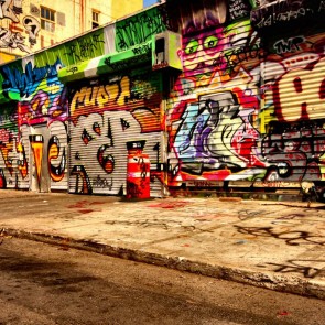 Graffiti Photography Background Street Side Backdrops For Photo Studio