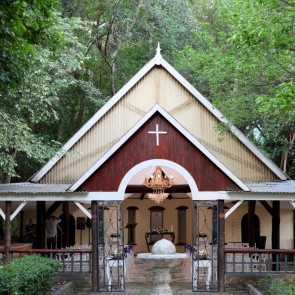 Photography Backdrops Christian Church In Forest Background