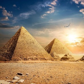Photography Backdrops Spectacular Pyramid Sunset Architecture Background