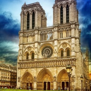 Photography Backdrops Notre Dame Cathedral Architecture Background