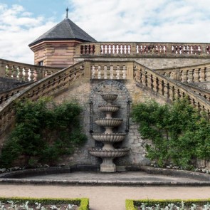 European Style Courtyard Photography Backdrops Architecture Background