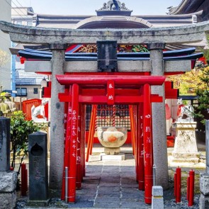 Japan Temple Photography Background Architecture Backdrops For Photo Studio