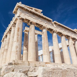 Acropolis Blue Sky Photography Backdrops Architecture Background For Photo Studio