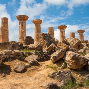 Roman Stone Pillars Photography Background Ruins Architecture Backdrops