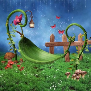 Cartoon Photography Backdrops Elf Home Background For Children