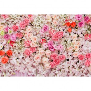 Flowers Photography Backdrops White Red Roses Flower Wall Background For Wedding