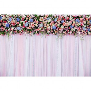 Wedding Photography Backdrops Color Flowers Curtain Background For Party