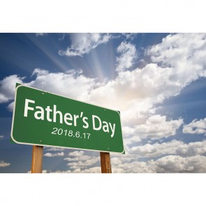 Father's Day Photography Backdrops White Cloud Sunlight Background