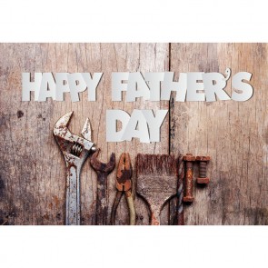 Father's Day Photography Backdrops Pliers Screws Wood Wall Background