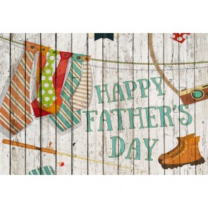 Father's Day Photography Backdrops Color Tie Shoes Background