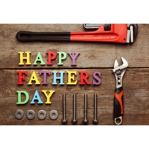 Father's Day Photography Backdrops Wrench Nails Background