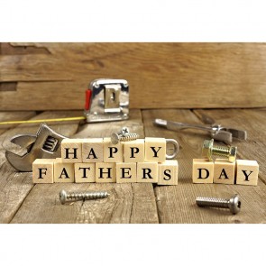 Father's Day Photography Backdrops Wrench Screws Background For Photo Studio
