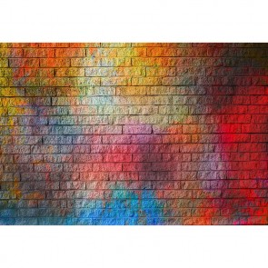 Graffiti Photography Backdrops Camo Color Brick Wall Background For Photo Studio