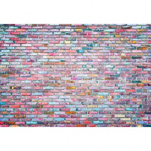 Graffiti Photography Backdrops Pink Brick Wall Background For Photo Studio