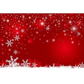 Christmas Photography Backdrops Red Snowflakes Christmas Background For Photo Studio