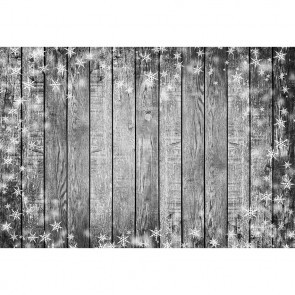 Wood Floor Photography Backdrops Old Wood Wall White Snowflake Background For Photo Studio