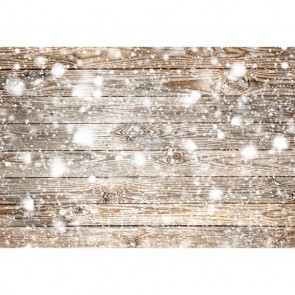 Wood Floor Photography Backdrops Snowflake Blue Wood Wall Background For Photo Studio