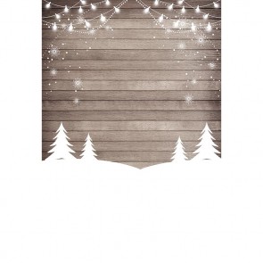 Wood Floor Photography Backdrops Grey Wood Wall Snowflake Winter Background