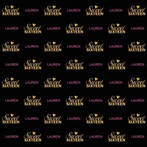 Birthday Photography Backdrops Happy Birthday Sweet Sixteen Black Background