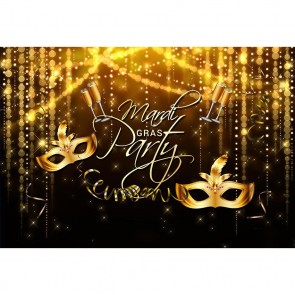 Custom Photography Backdrops Masquerade Prom Mask Sequin Background For Party