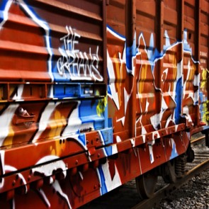 Graffiti Photography Backdrops Metal Compartment Background For Photo Studio