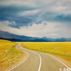 Nature Photography Backdrops Grassland Dark Clouds Background