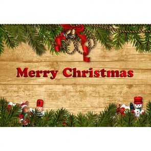 Christmas Photography Backdrops Wood Wall Christmas Bells Merry Christmas Background